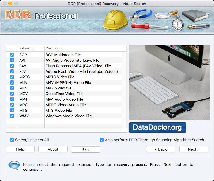 Screenshot of Mac Recovery Software