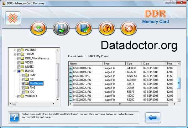 Screenshot of Memory Card Recovery