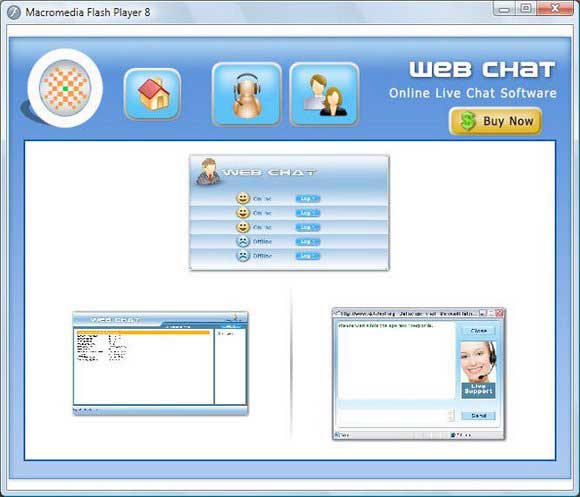 Screenshot of Website Live Chat Software