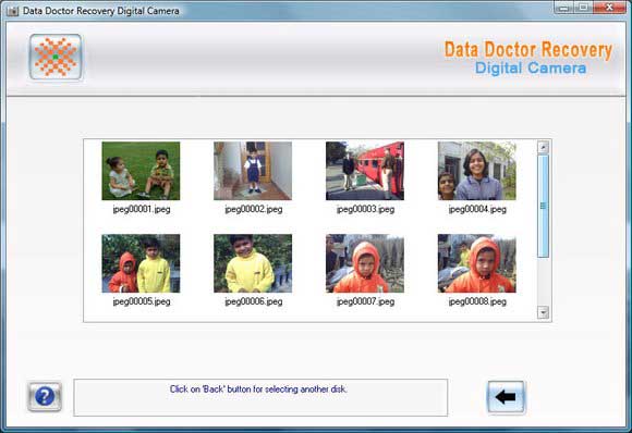 Screenshot of Digital SLR Camera Recovery Software