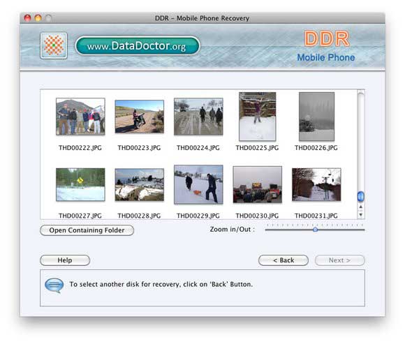 Screenshot of Phone Restore on Mac