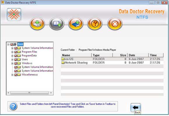 Screenshot of Windows NTFS Recovery 3.0.1.5
