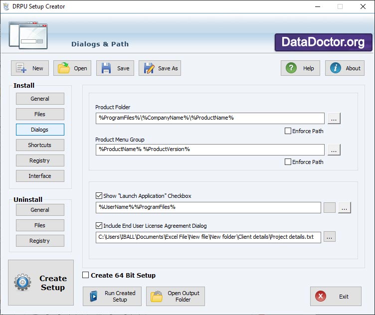 Screenshot of Setup Maker 2.0.1.5