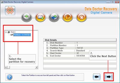Select logical partition and then click on next button