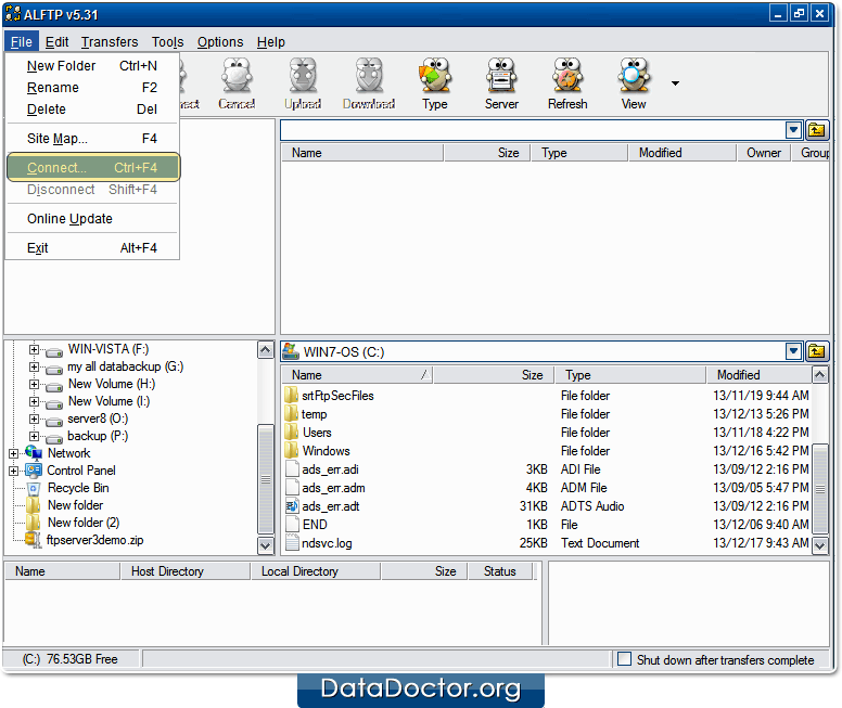 Open ALFTP software