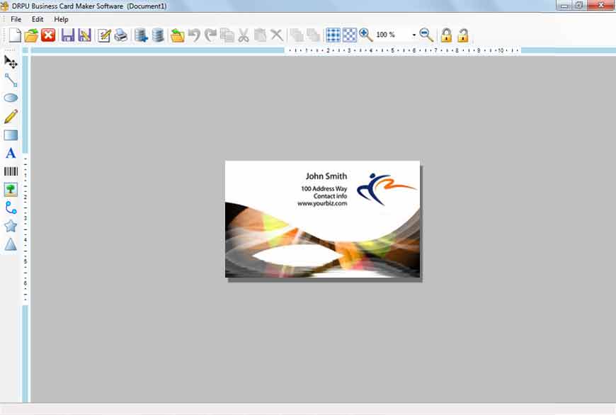 Business card designer software attractive visiting security card