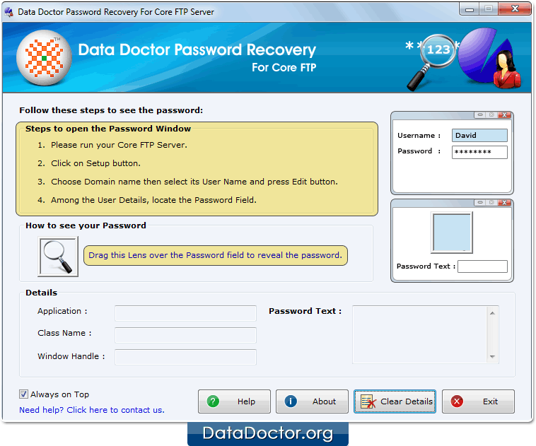 Open Password Recovery For Core FTP