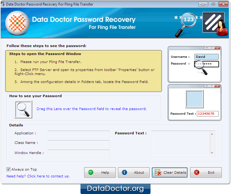 Open Password Recovery For Fling File Transfer
