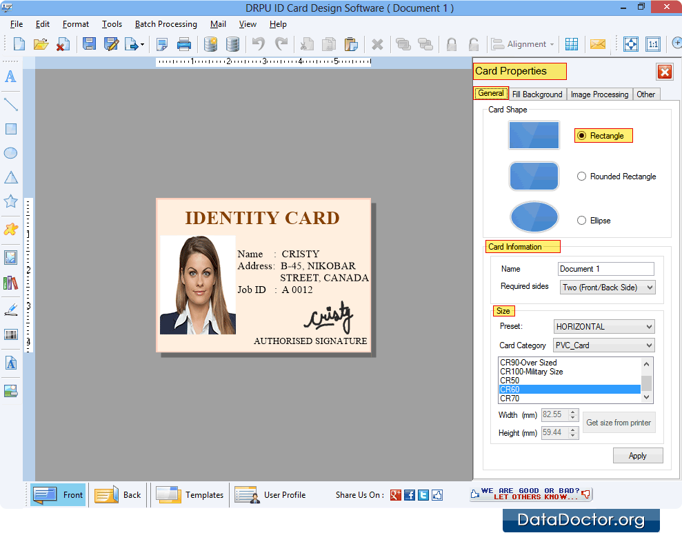 Design ID card Design ID card