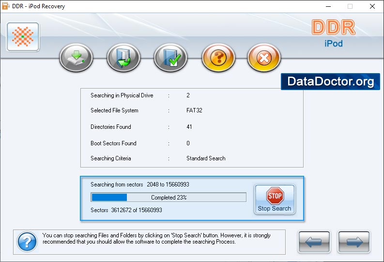 Searching progress bar Searching progress bar