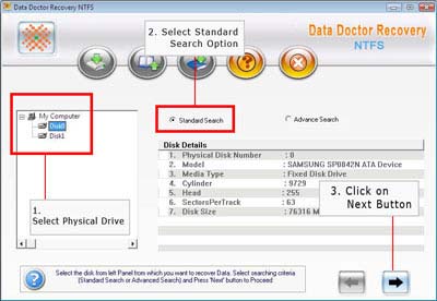 Select standard search
