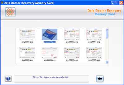 Display recovered picture files or images