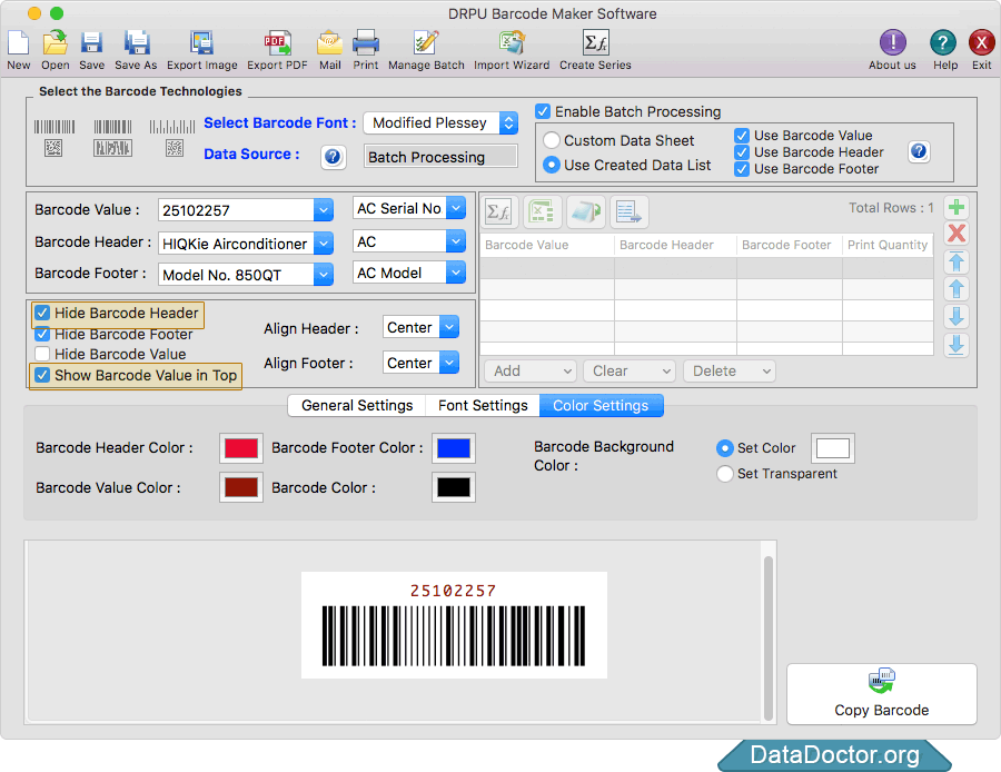 Mac barcode generator tag creator custom barcode label maker image