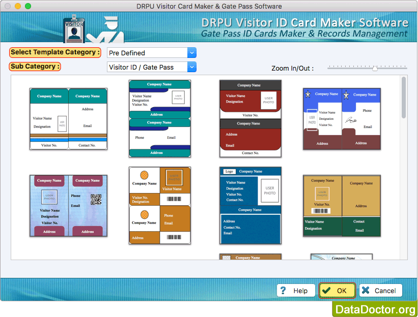 Visitors ID Cards Maker for Mac