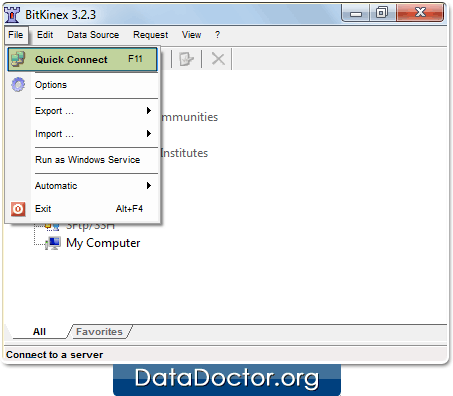 Open BitKinex Software Open BitKinex Software