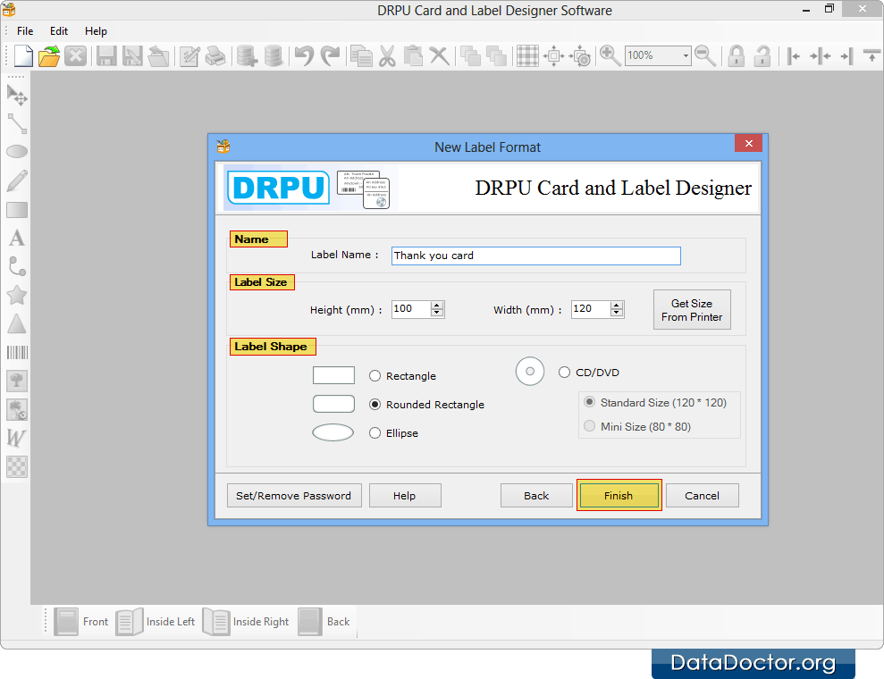 Fill Label Properties