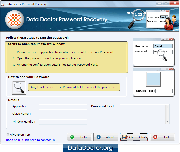Install and Run Open Password Recovery Software