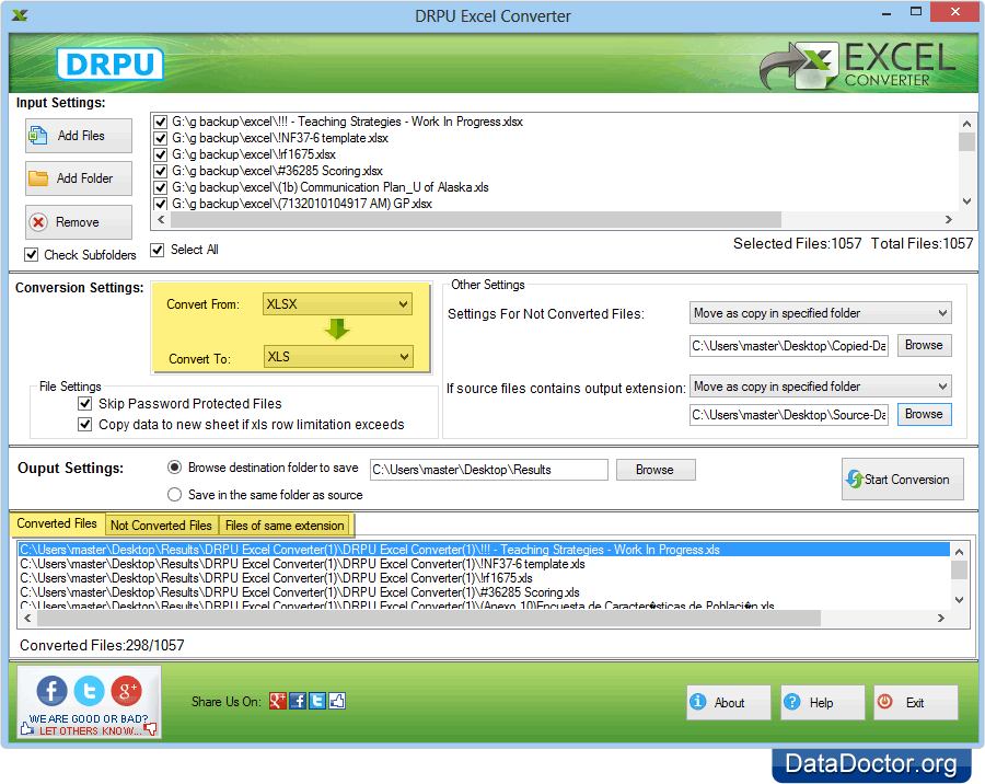 View the list of Converted Files View the list of Converted Files