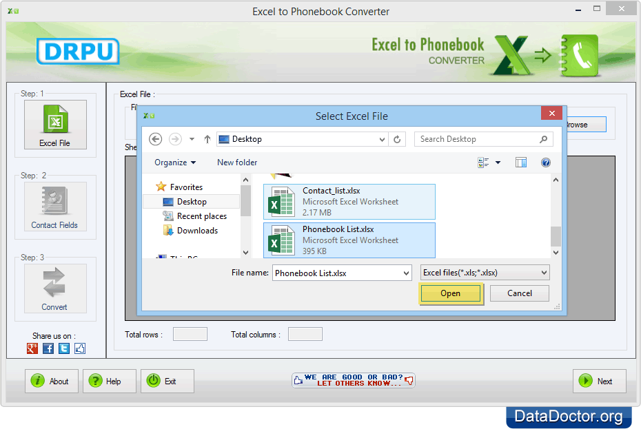 Select excel files Select excel files