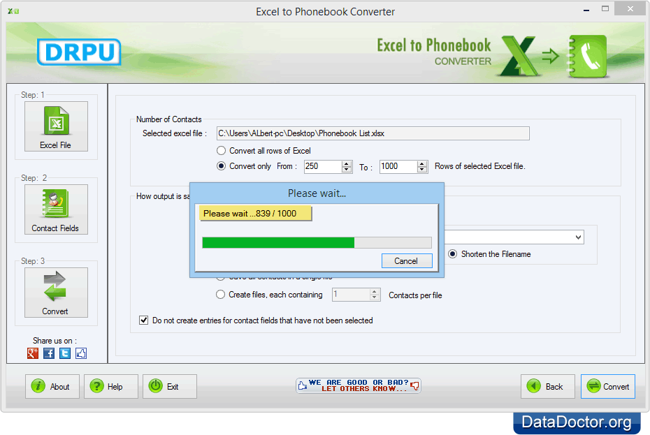 Conversion process is going on Conversion process is going on