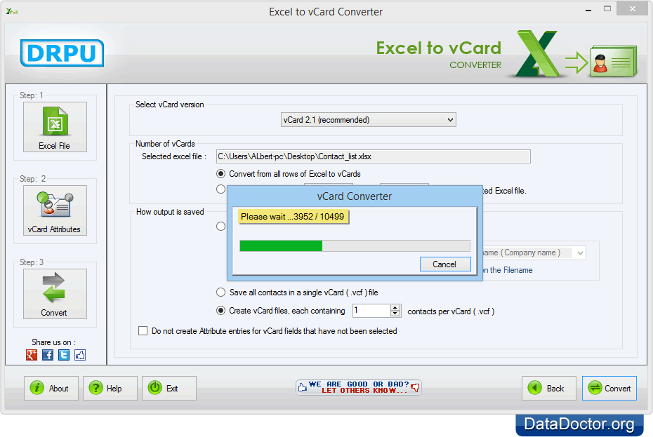 Conversion process is in progress Conversion process is in progress