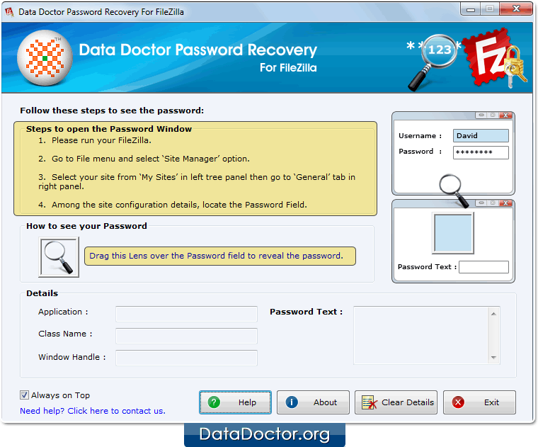 Open Password Recovery For FileZilla Open Password Recovery For FileZilla