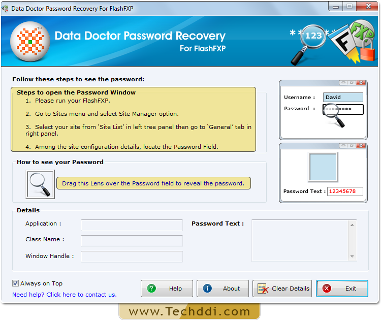 Open Password Recovery For FlashFXP Open Password Recovery For FlashFXP