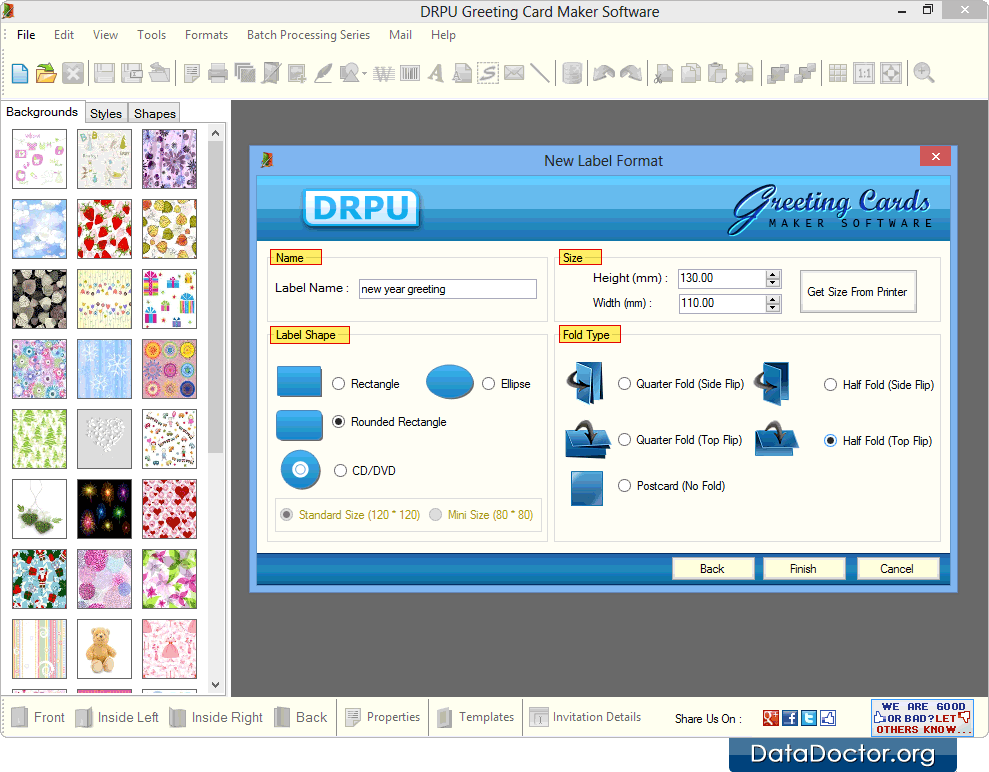 Fill Label Properties Fill Label Properties