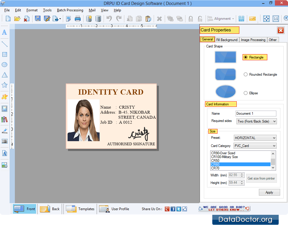 Design ID card