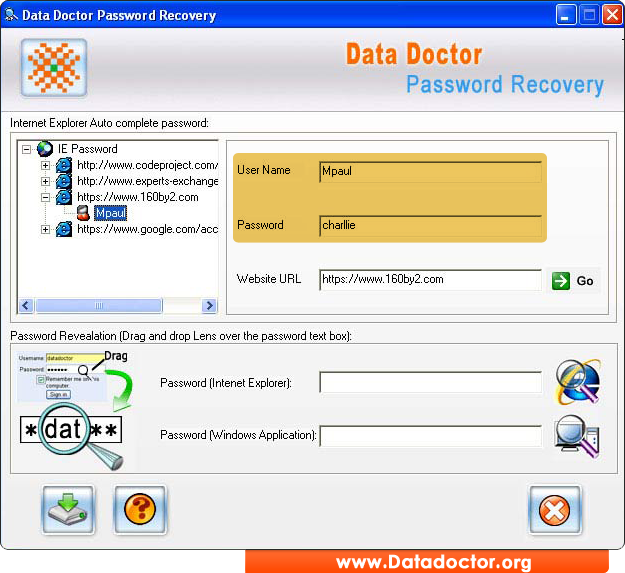 Internet Explorer Password Recovery