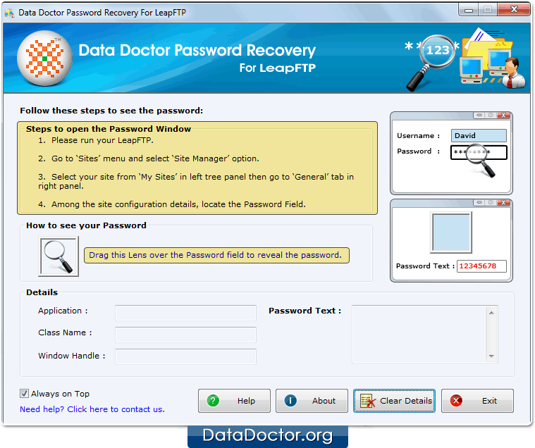 Open Password Recovery For LeapFTP Open Password Recovery For LeapFTP