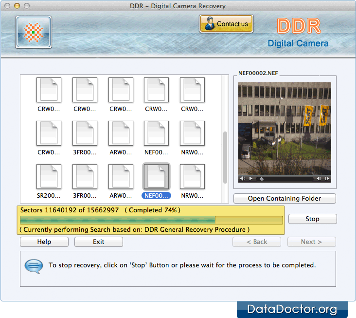 Files searching process