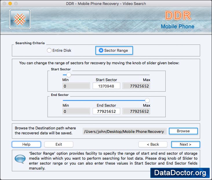 Choose searching criteria Choose searching criteria