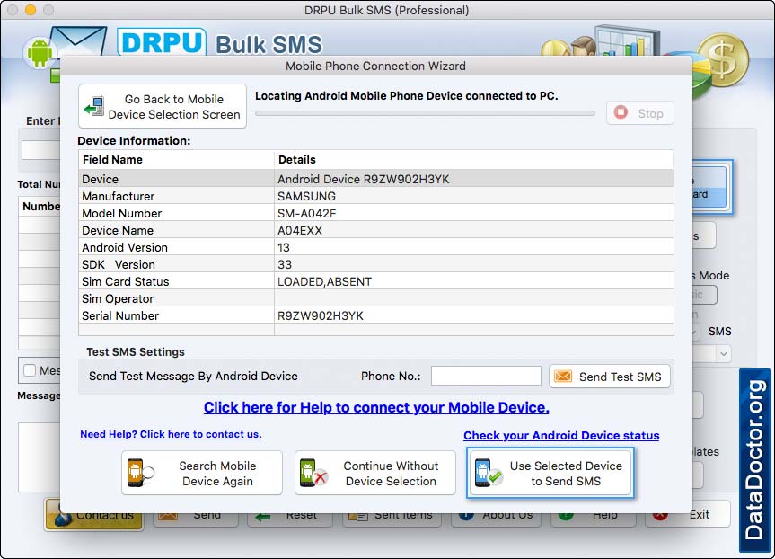 Mobile Phone Connection Wizard Mobile Phone Connection Wizard