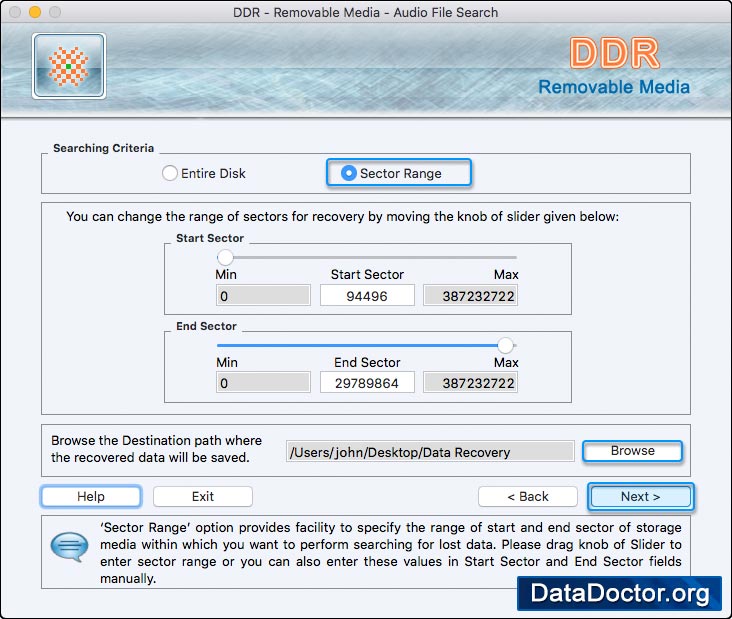 Choose searching criteria Choose searching criteria