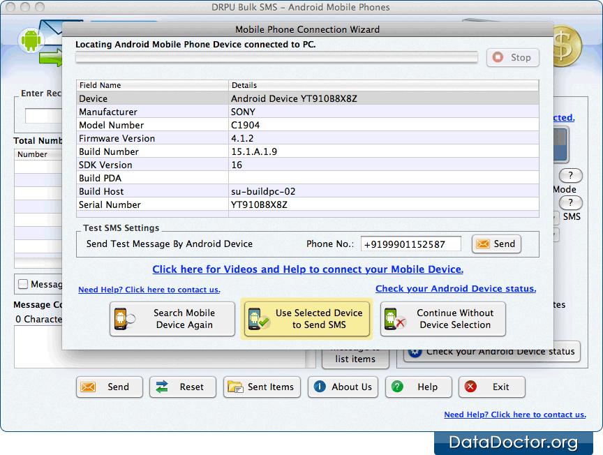 Connected Device Details