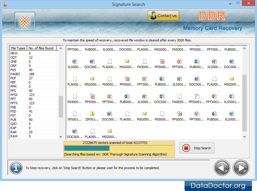 Proceso de recuperación