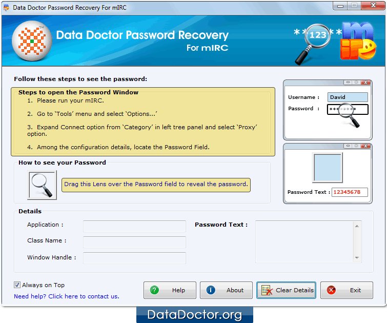 Open Password Recovery For mIRC