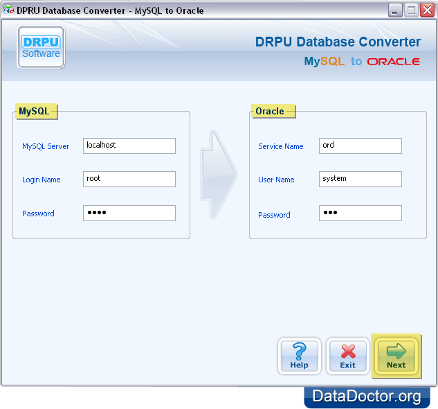 MySQL to Oracle Database Converter