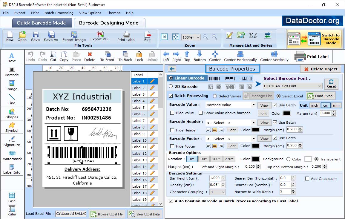 Barcode Properties Barcode Properties