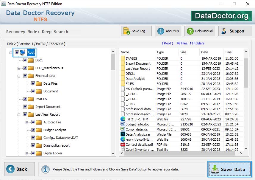 Recovered Data Recovered Data