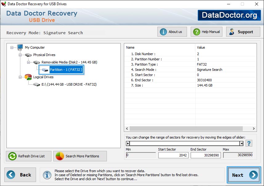 Select partition Select partition
