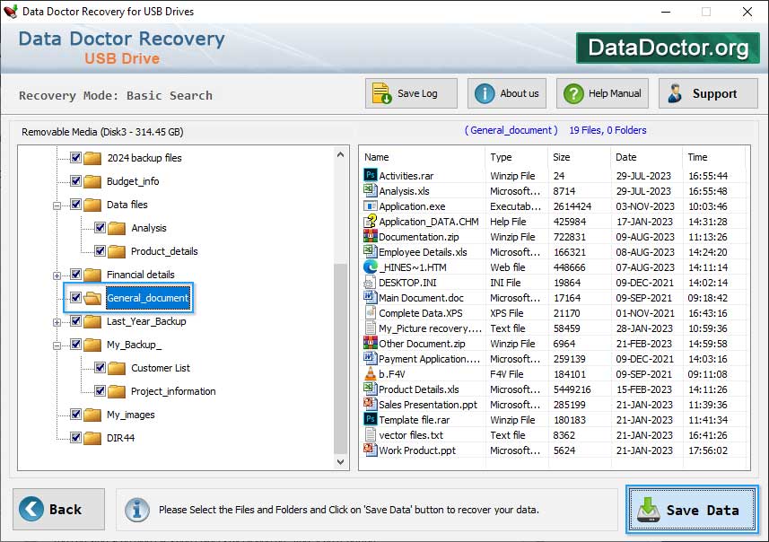 Recovered Data USB Drive Data Recovery Software