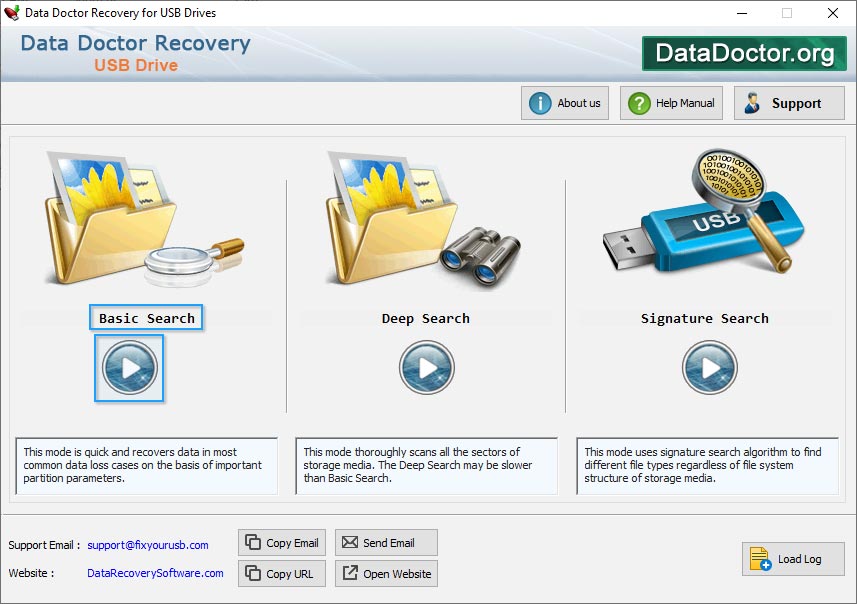 Select Basic Search Mode Pen Drive Data Recovery