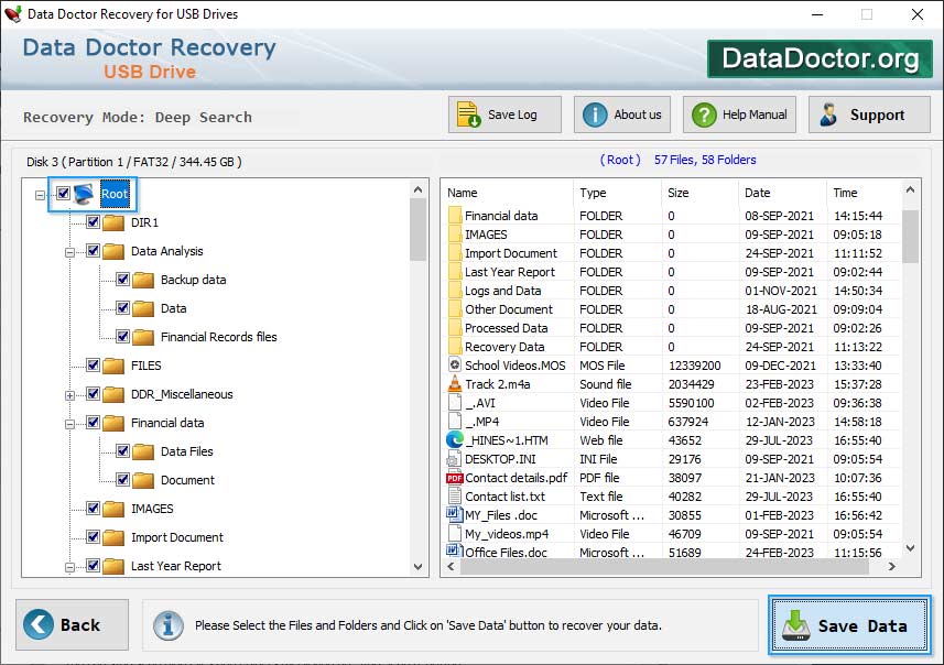 Recovered Data Recovered Data