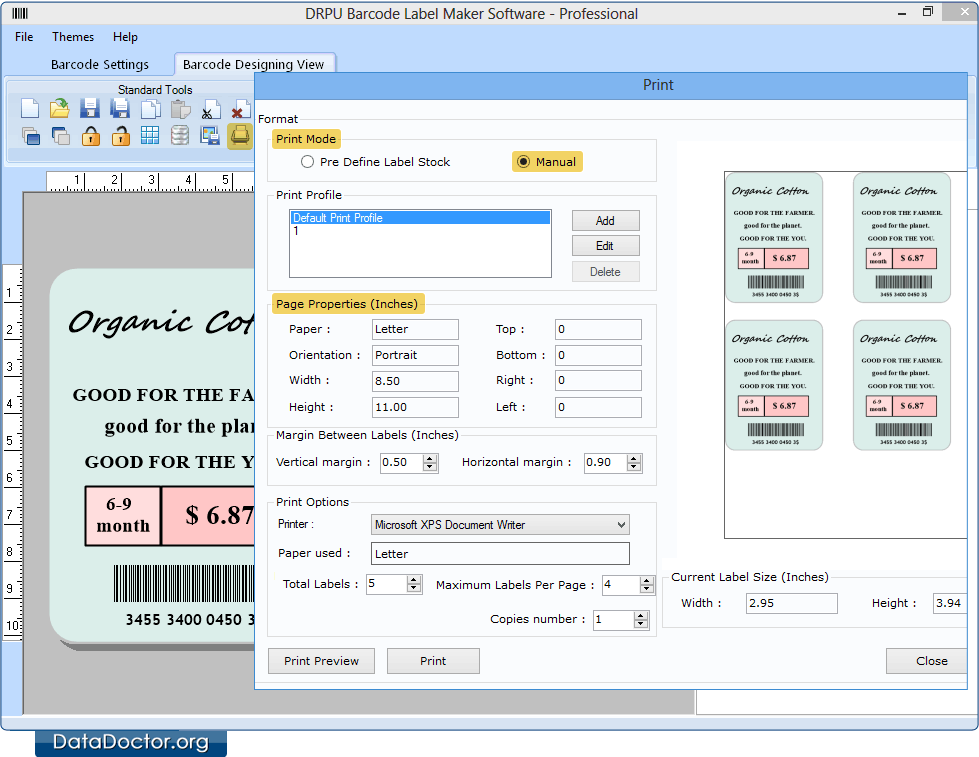 How To Add Edit Barcodes In Your Label Design