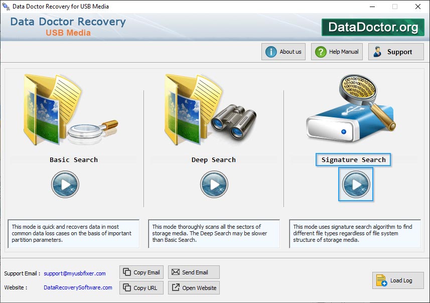 Select Signature Search Mode Select Signature Search