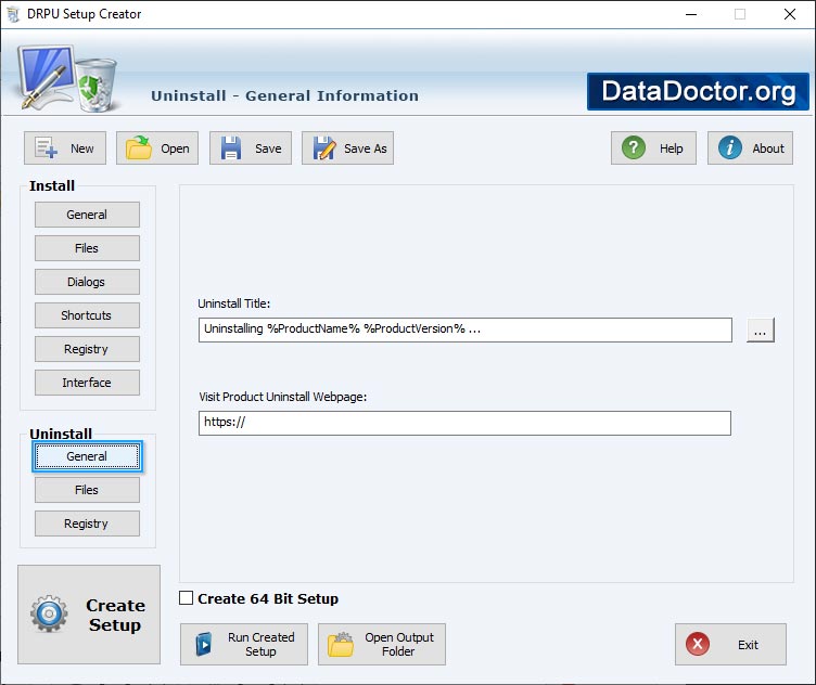 Uninstallation package Setup Maker Software