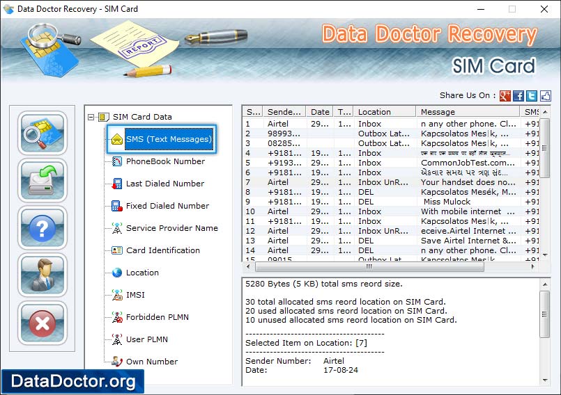 SMS (Text Messages) SMS (Text Messages)