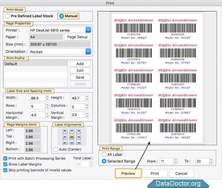 Mac barcode generator tag creator custom barcode label maker image